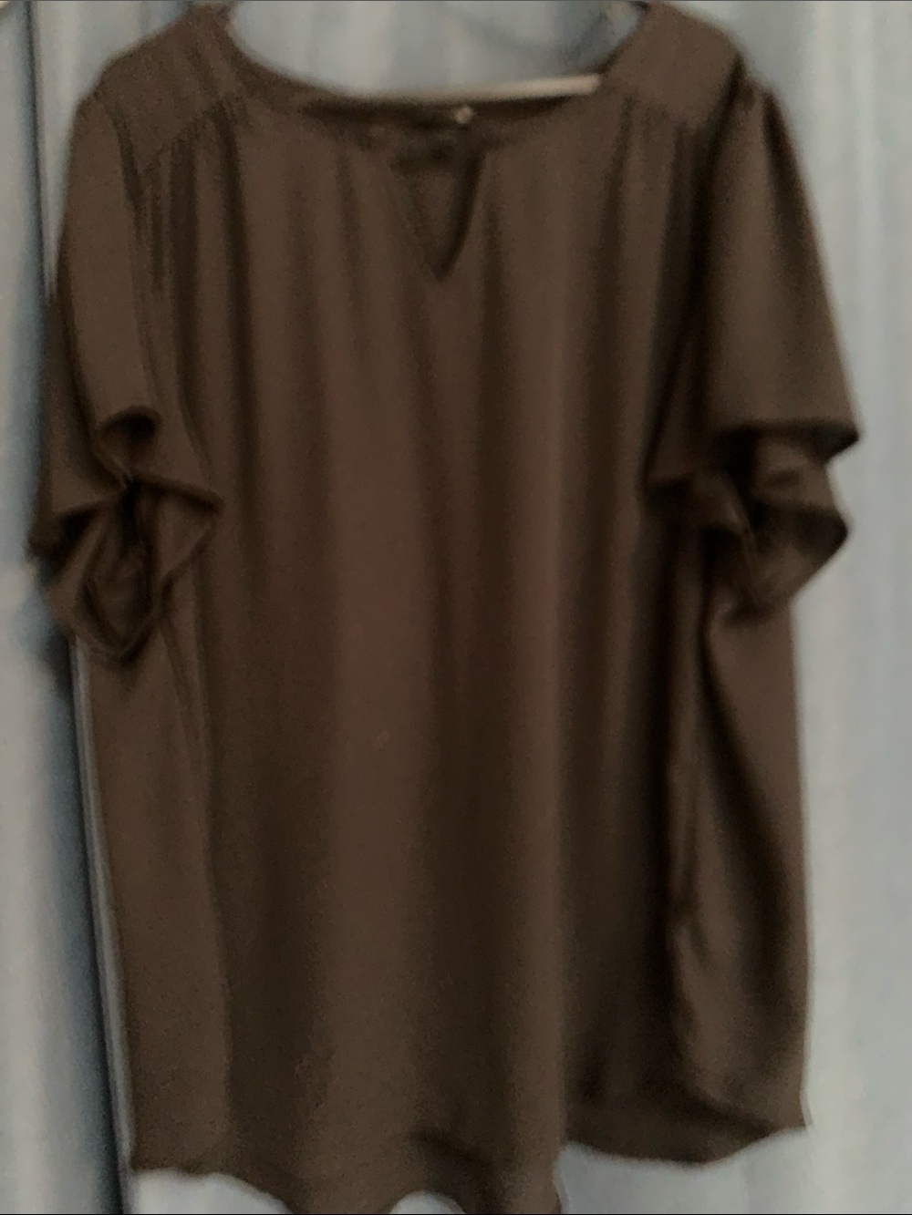 Black Short-Sleeve Top